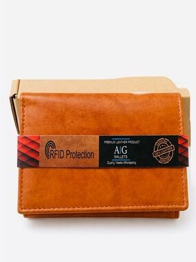 AG Wallets Men's Genuine Leather RFID Wallet